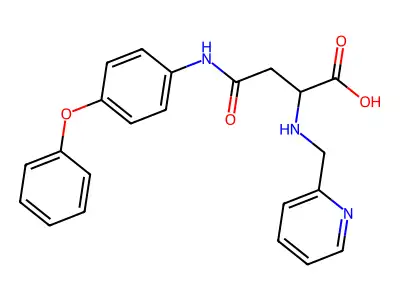 4-Oxo-4-(4-phenoxyanilino)-2-(pyridin-2-ylmethylamino)butanoic acid structure