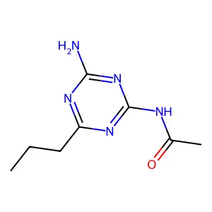 Acetamide, N-(4-amino-6-propyl-1,3,5-triazin-2-yl)- structure