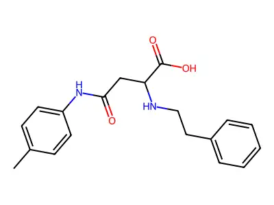 4-Oxo-2-(phenethylamino)-4-(p-tolylamino)butanoic acid structure