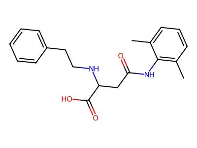 4-((2,6-Dimethylphenyl)amino)-4-oxo-2-(phenethylamino)butanoic acid structure