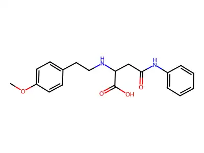 2-((4-Methoxyphenethyl)amino)-4-oxo-4-(phenylamino)butanoic acid structure