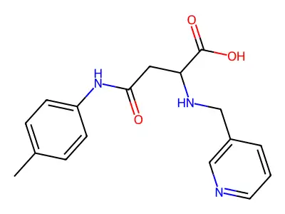 4-(4-Methylanilino)-4-oxo-2-(pyridin-3-ylmethylamino)butanoic acid structure