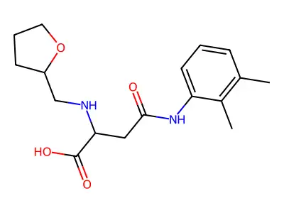 4-(2,3-Dimethylanilino)-4-oxo-2-(oxolan-2-ylmethylamino)butanoic acid structure