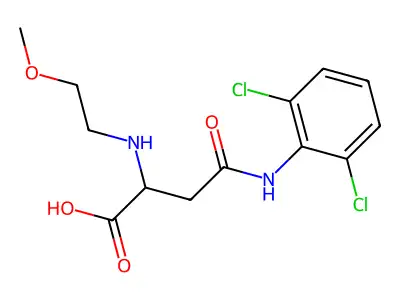 N4-(2,6-Dichlorophenyl)-N2-(2-methoxyethyl)-L-asparagine structure
