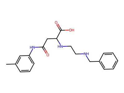 2-((2-(Benzylamino)ethyl)amino)-4-oxo-4-(m-tolylamino)butanoic acid structure