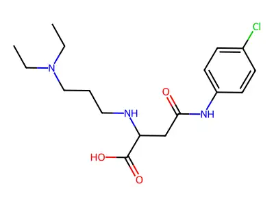 4-(4-Chloroanilino)-2-[3-(diethylamino)propylamino]-4-oxobutanoic acid structure