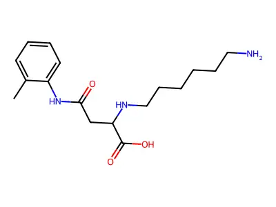 2-((6-Aminohexyl)amino)-4-oxo-4-(o-tolylamino)butanoic acid structure