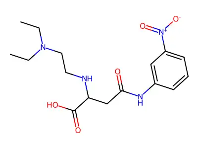 2-((2-(Diethylamino)ethyl)amino)-4-((3-nitrophenyl)amino)-4-oxobutanoic acid structure