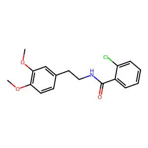 2-Chloro-N-[2-(3,4-dimethoxyphenyl)ethyl]benzamide structure