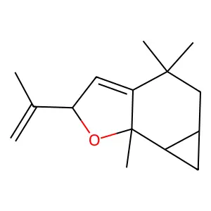 2-Isopropenyl-4,4,6b-trimethyl-4,5,5a,6,6a,6b-hexahydro-2H-cyclopropa[g][1]benzofuran structure