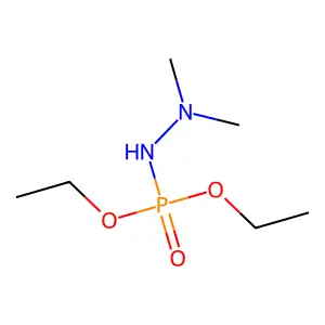 2-Diethoxyphosphoryl-1,1-dimethylhydrazine structure