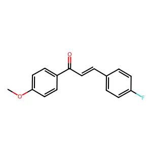 3-(4-Fluorophenyl)-1-(4-methoxyphenyl)prop-2-en-1-one structure
