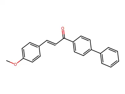 3-(4-Methoxyphenyl)-1-(4-phenylphenyl)prop-2-en-1-one structure