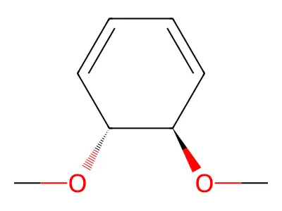 1,3-Cyclohexadiene, 5,6-dimethoxy-, trans-- structure