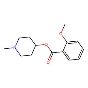1-Methyl-4-piperidinyl 2-methoxybenzoate structure