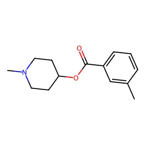 1-Methyl-4-piperidinyl 3-methylbenzoate structure