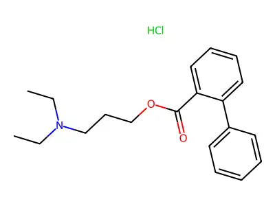 3-Diethylamino-1-propanol 2-phenylbenzoate structure