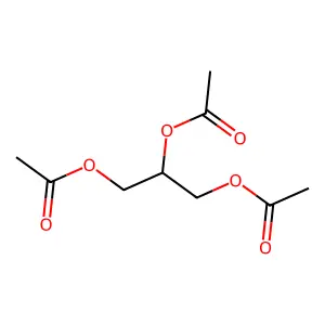 三乙酸甘油酯 structure