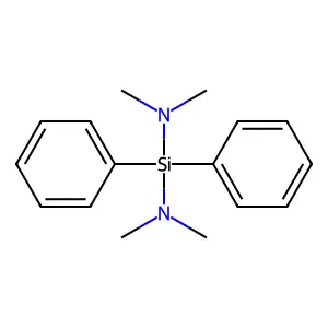 Silanediamine, N,N,N',N'-tetramethyl-1,1-diphenyl- structure