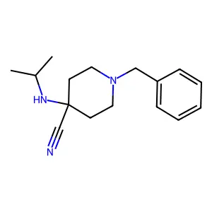 1-Benzyl-4-(isopropylamino)piperidine-4-carbonitrile structure