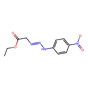 Ethyl [(1E)-3-(4-nitrophenyl)triaz-1-en-1-yl]acetate structure