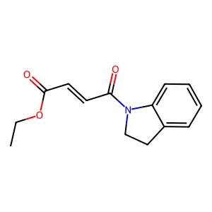 4-(2,3-Dihydro-indol-1-yl)-4-oxo-but-2-enoic acid ethyl ester structure