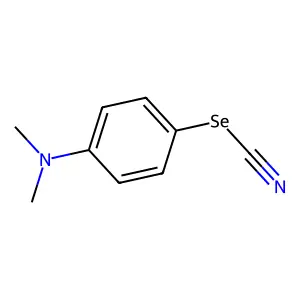 Selenocyanic acid, 4-(dimethylamino)phenyl ester structure