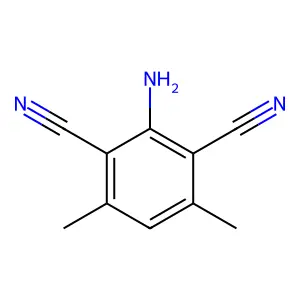2-Amino-4,6-dimethylisophthalonitrile structure