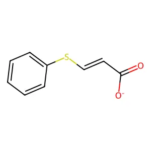 (2E)-3-(phenylsulfanyl)prop-2-enoate structure