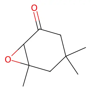 (1R,6R)-4,4,6-trimethyl-7-oxabicyclo[4.1.0]heptan-2-one structure