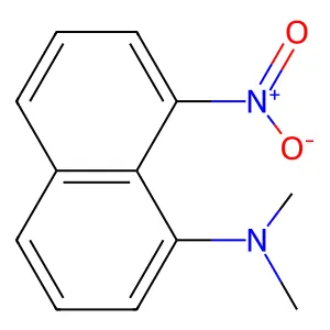 1-Naphthalenamine, N,N-dimethyl-8-nitro- structure