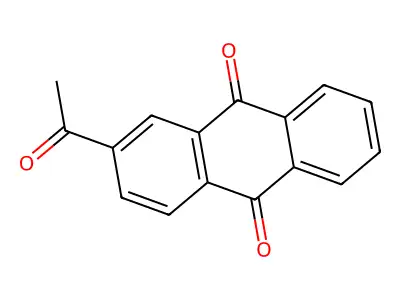 9,10-Anthracenedione, 2-acetyl- structure