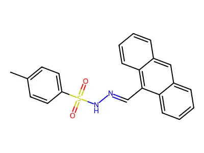 N-(anthracen-9-ylmethylideneamino)-4-methylbenzenesulfonamide structure