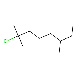 Octane, 2-chloro-2,6-dimethyl- structure