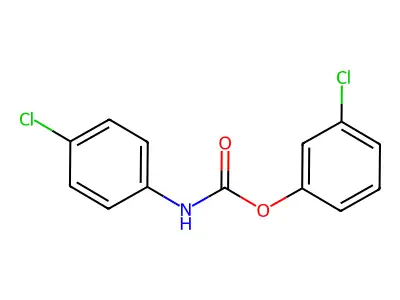3-Chlorophenyl N-(4-chlorophenyl)carbamate structure