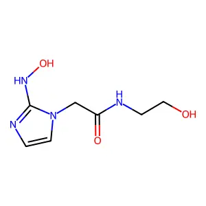 1-(N-(2-Hydroxyethyl)acetamido)-2-hydroxylaminoimidazole structure