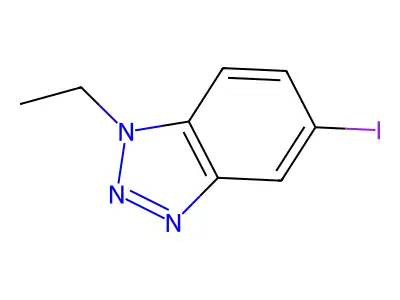 1-ethyl-5-iodo-1H-1,2,3-benzotriazole structure