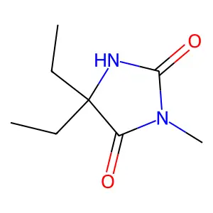 2,4-Imidazolidinedione, 5,5-diethyl-3-methyl- structure