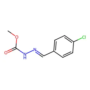 Hydrazinecarboxylic acid, [(4-chlorophenyl)methylene]-, methyl ester structure