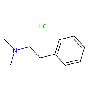 Benzeneethanamine, N,N-dimethyl-, hydrochloride (1:1) structure