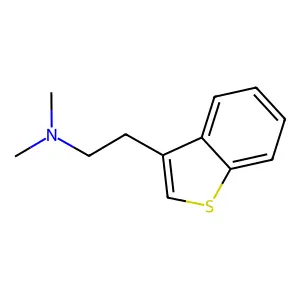 N,N-二甲基-2-(1-苯并[b]噻吩-3-基)乙胺 structure
