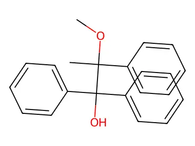 2-Methoxy-1,1,2-triphenyl-propan-1-OL structure