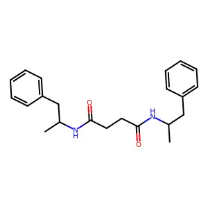 N,N'-bis(1-phenylpropan-2-yl)butanediamide structure