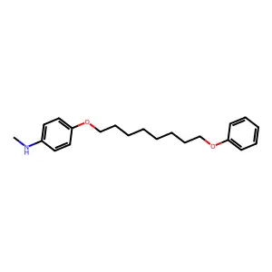Aniline, N-methyl-p-(8-phenoxyoctyloxy)- structure