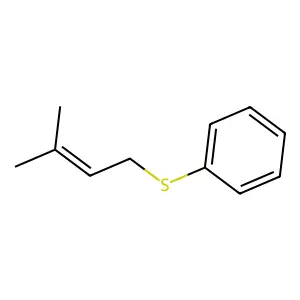 异戊烯基苯基硫醚 structure