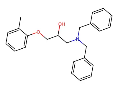 1-(Dibenzylamino)-3-(2-methylphenoxy)propan-2-ol structure
