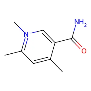 1,4,6-Trimethylpyridin-1-ium-3-carboxamide structure