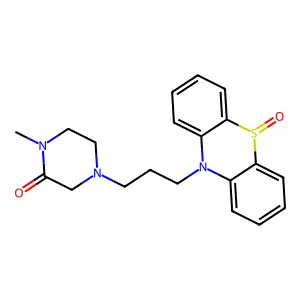 Piperazinone, 1(or 4)-methyl-4(or 1)-(3-(5-oxido-10H-phenothiazin-10-yl)propyl)- structure