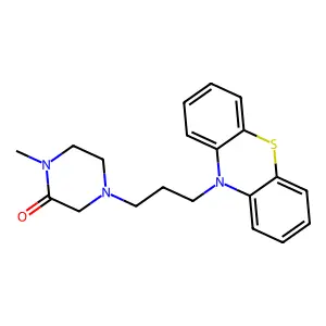 1-Methyl-4-[3-(10h-phenothiazin-10-yl)propyl]piperazin-2-one structure