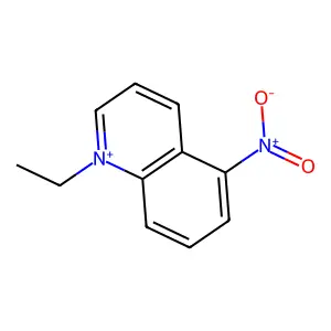 1-Ethyl-5-nitroquinolinium structure